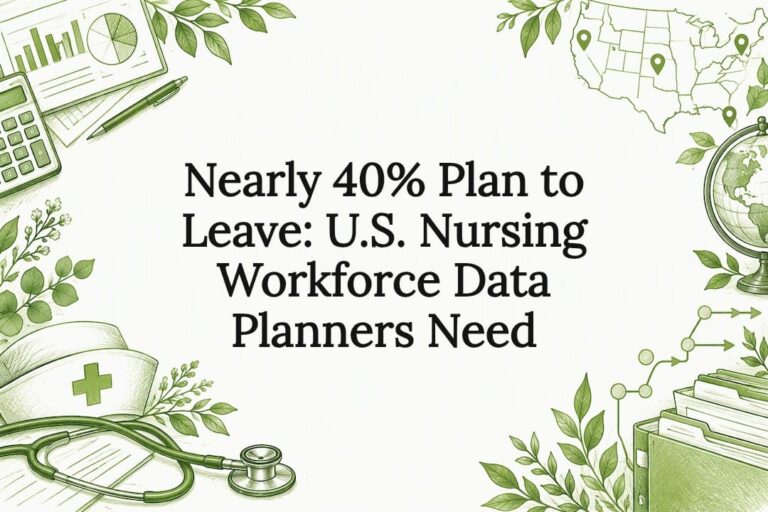 Decorative nursing workforce data title card