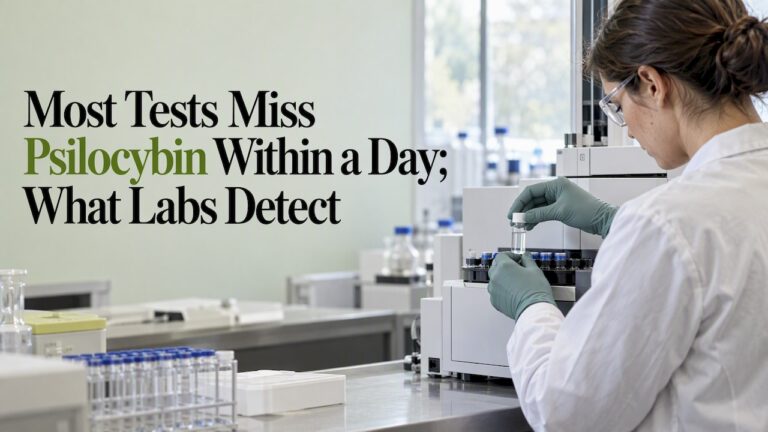 Technician preparing specimen for drug analysis