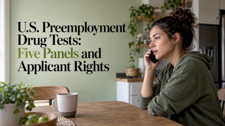Applicant speaking with an MRO by phone