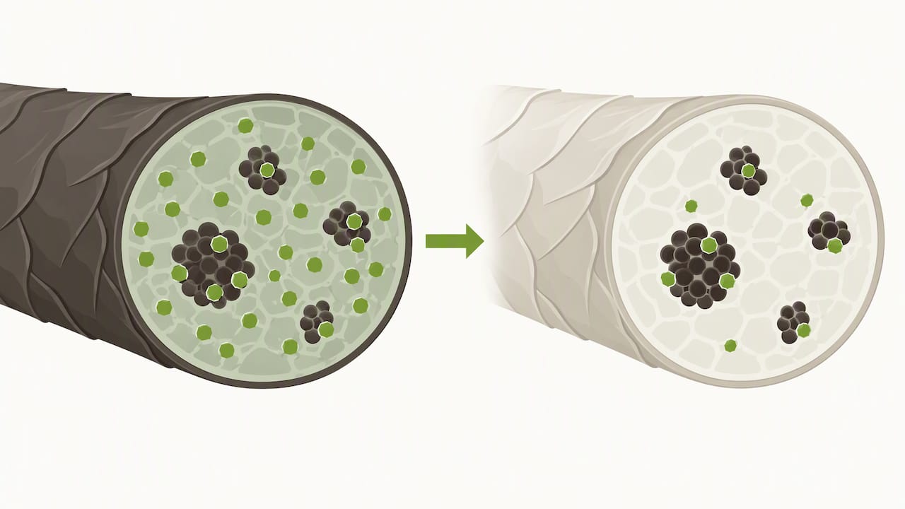 Some analytes remain bound within bleached hair